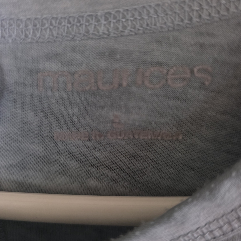 Maurices Gray Long Sleeve Tee - Picture 2 of 3